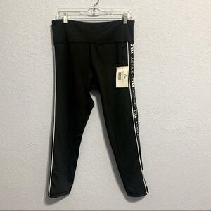 Zyia Active Lite n Tight High Rise 7/8 24” Black Logo Stripe